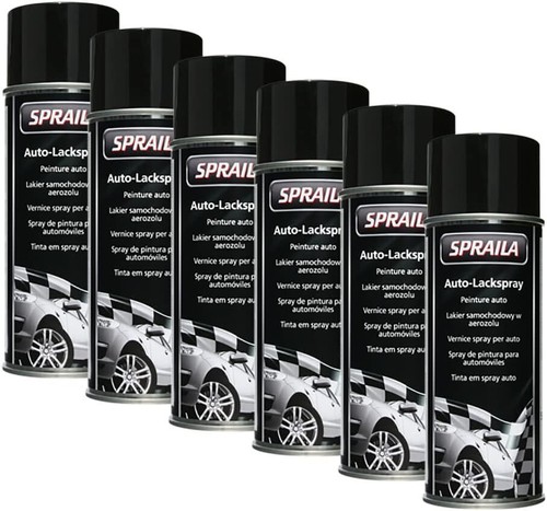 Stück schwarz matt - 6, spray