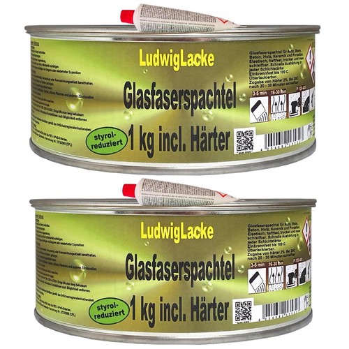 Glasfaserspachtel 1kg - x, &